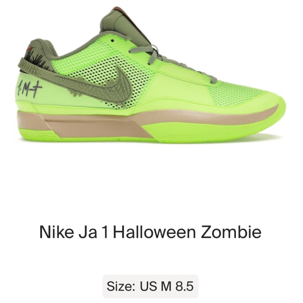 Nike Ja 1 Halloween Zombie basketball shoes